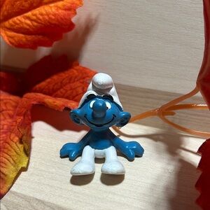 Smurfs Sitting Smurf Vintage PVC Fig 1977 peyo